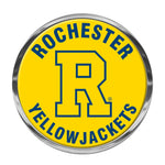 Rochester Yellow Jackets Chrome Metal Domed Emblem