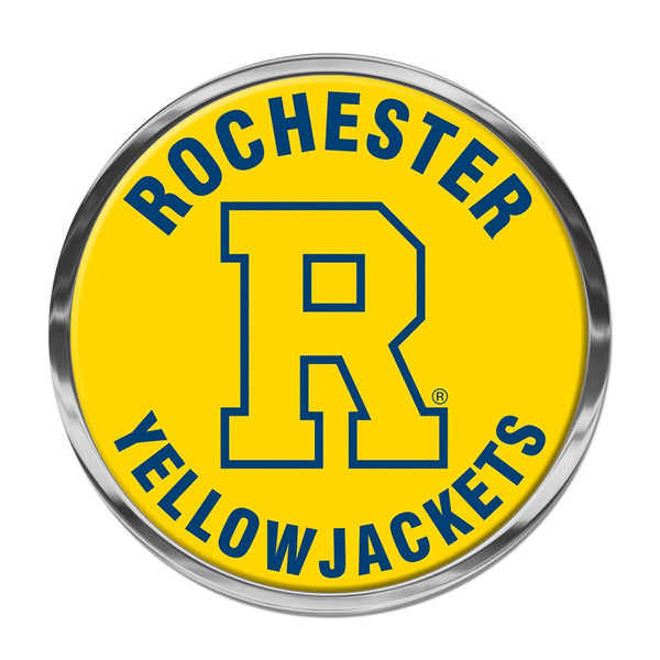 Rochester Yellow Jackets Chrome Metal Domed Emblem