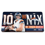 Denver Broncos Specialty Acrylic License Plate Bo Nix