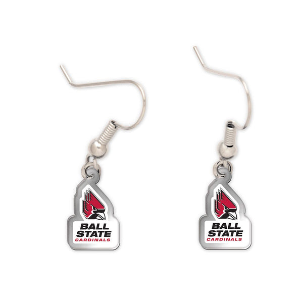 Ball State Cardinals Acrylic loop earrings