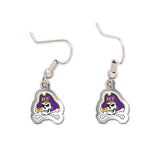 East Carolina Pirates Acrylic loop earrings