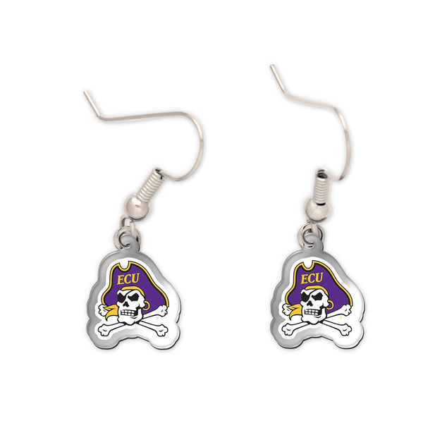 East Carolina Pirates Acrylic loop earrings