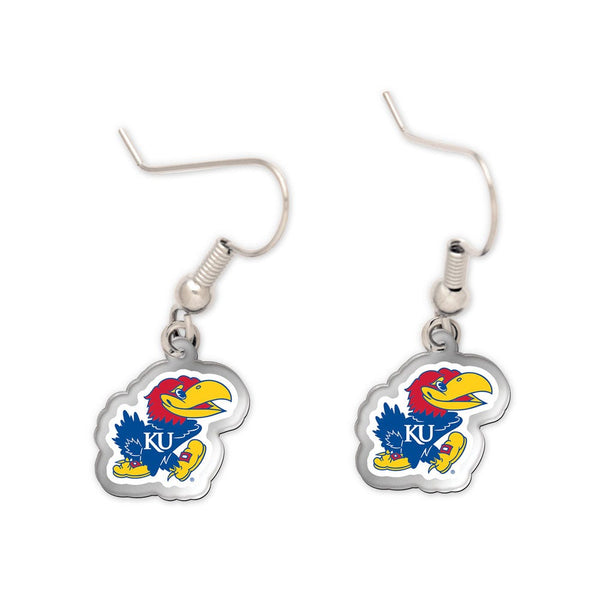 Kansas Jayhawks Acrylic loop earrings