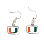 Miami Hurricanes Acrylic loop earrings