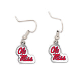 Ole Miss Rebels Acrylic loop earrings