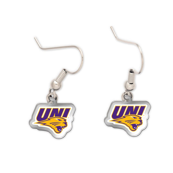 Northern Iowa Panthers Acrylic loop earrings