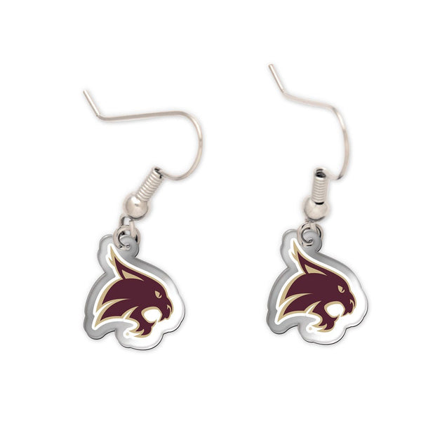 Texas State Bobcats Acrylic loop earrings