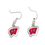 Wisconsin Badgers Acrylic loop earrings