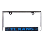Houston Texans Color Rush Lic Plate Frame B/O Printed