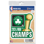 World Champions Boston Celtics NBA Champ All Surface Decals 3" x 5"