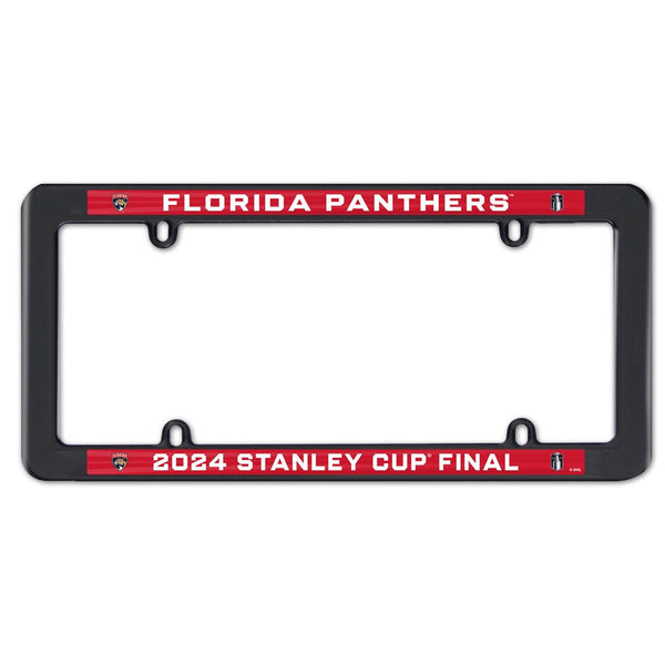 Eastern Conference Champions Florida Panthers CONFERENCE CHAMP Lic Plt Thin Frame - Black Plastic