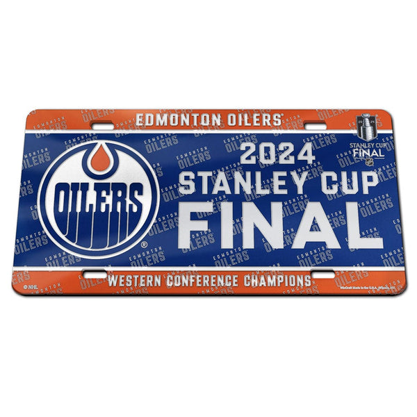 Western Conference Champions Edmonton Oilers CONFERENCE CHAMPION Specialty Acrylic License Plate