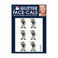 Milwaukee Brewers Mascot MLB Glitter Tattoo 6 Pack