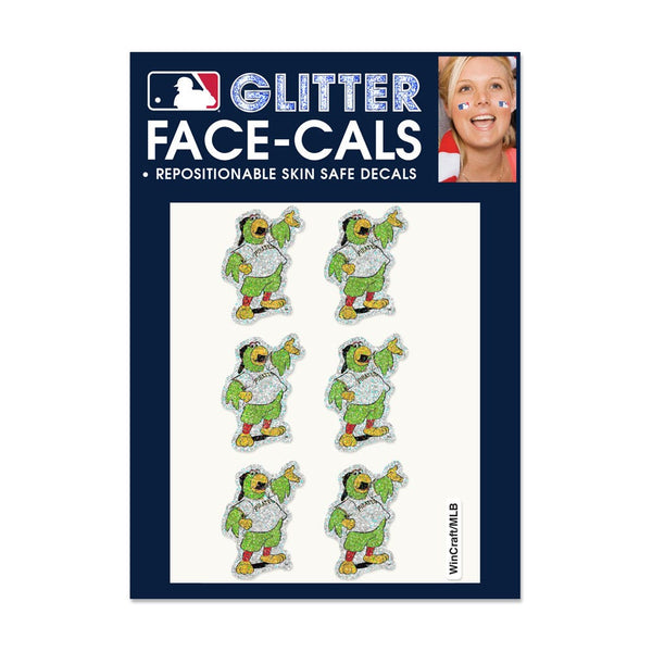 Pittsburgh Pirates Mascot MLB Glitter Tattoo 6 Pack