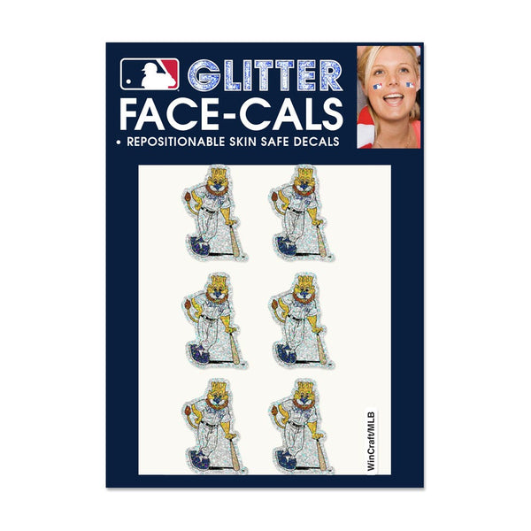 Kansas City Royals Mascot MLB Glitter Tattoo 6 Pack