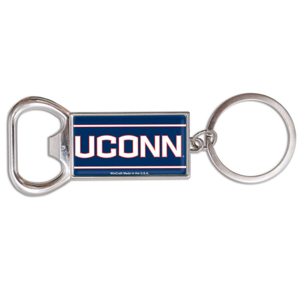 UConn Huskies Husky Logo Bottle Opener Key Rings