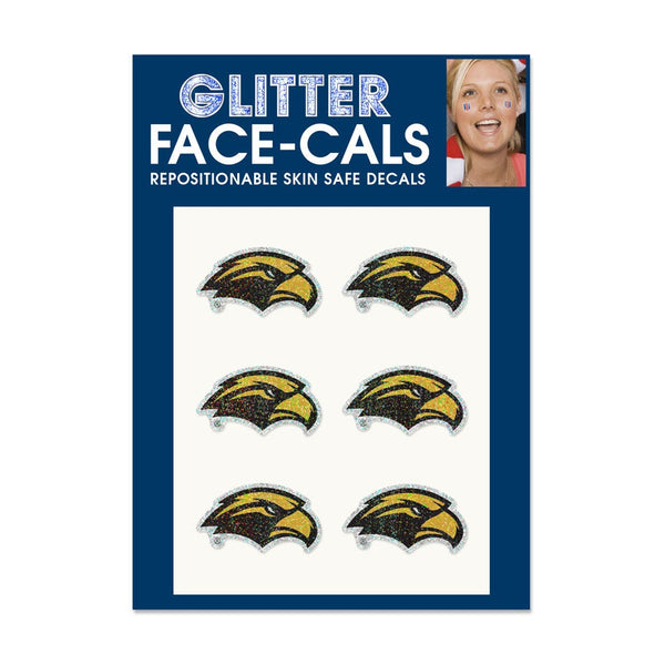 Southern Miss Golden Eagles Glitter Tattoo 6 Pack
