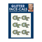 Georgia Tech Yellow Jackets Glitter Tattoo 6 Pack