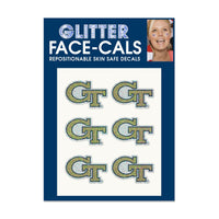 Georgia Tech Yellow Jackets Glitter Tattoo 6 Pack