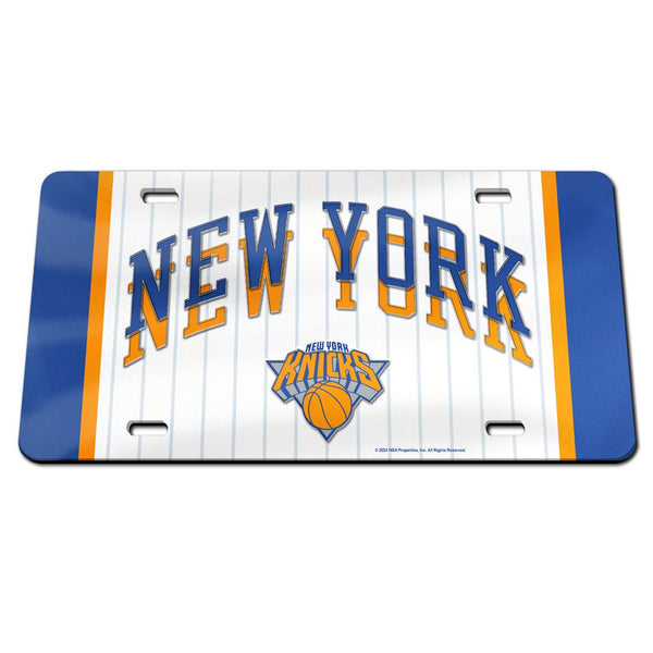 New York Knicks / City Edition Specialty Acrylic License Plate