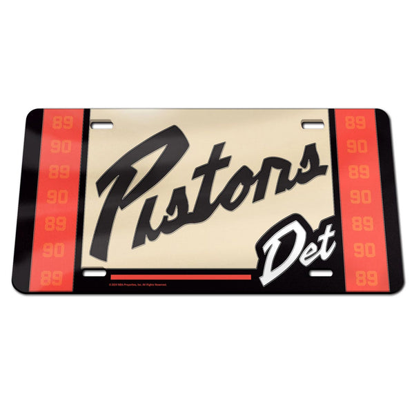 Detroit Pistons / City Edition Specialty Acrylic License Plate