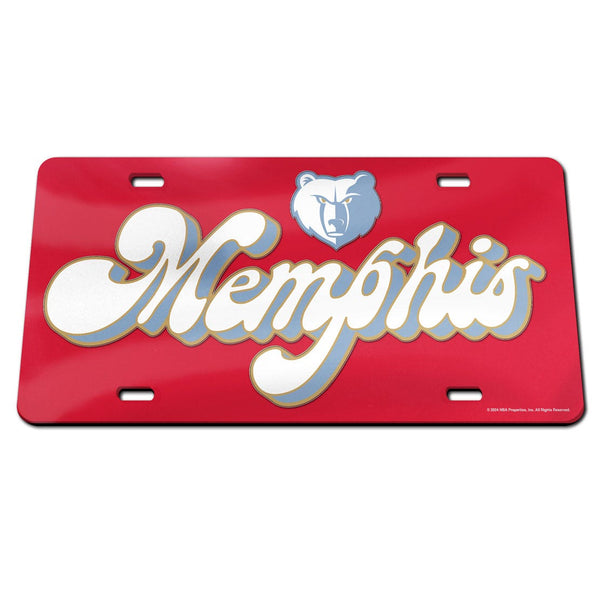 Memphis Grizzlies / City Edition Specialty Acrylic License Plate