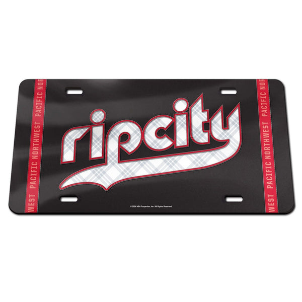 Portland Trail Blazers / City Edition Specialty Acrylic License Plate