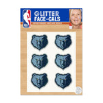 Memphis Grizzlies Glitter Tattoo 6 Pack