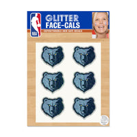 Memphis Grizzlies Glitter Tattoo 6 Pack