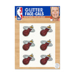 Miami Heat Glitter Tattoo 6 Pack