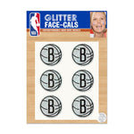 Brooklyn Nets Glitter Tattoo 6 Pack