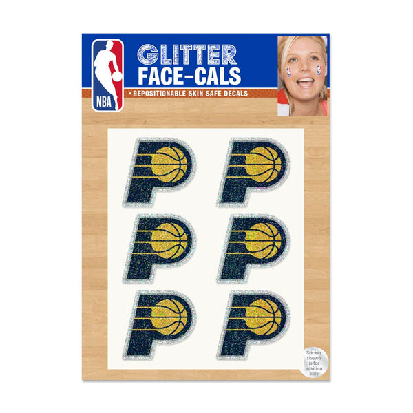 Indiana Pacers Glitter Tattoo 6 Pack