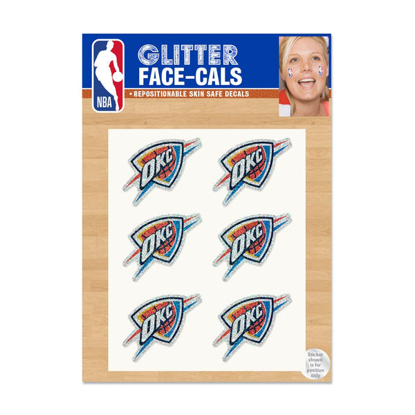 Oklahoma City Thunder Glitter Tattoo 6 Pack