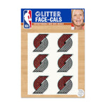 Portland Trail Blazers Glitter Tattoo 6 Pack