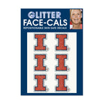Illinois Fighting Illini Glitter Tattoo 6 Pack