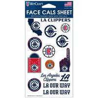 Los Angeles Clippers Face Cals 4" x 7"