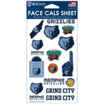 Memphis Grizzlies Face Cals 4" x 7"