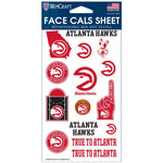 Atlanta Hawks Face Cals 4" x 7"