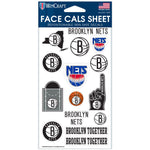 Brooklyn Nets Face Cals 4" x 7"