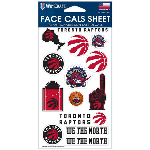 Toronto Raptors Face Cals 4" x 7"