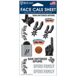 San Antonio Spurs Face Cals 4" x 7"