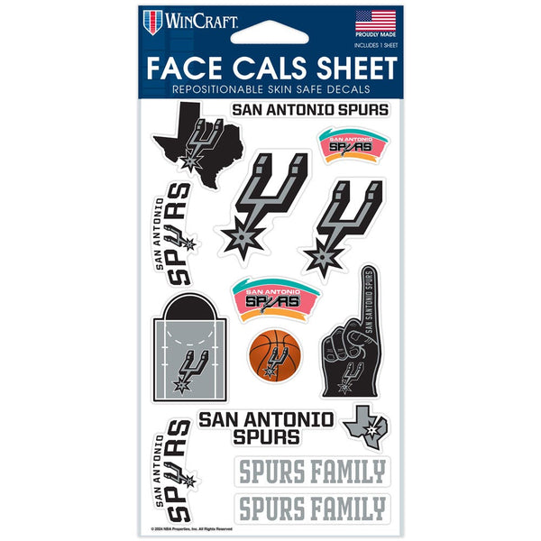 San Antonio Spurs Face Cals 4" x 7"