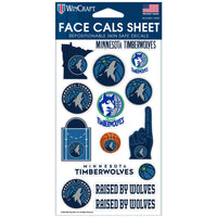 Minnesota Timberwolves Face Cals 4" x 7"