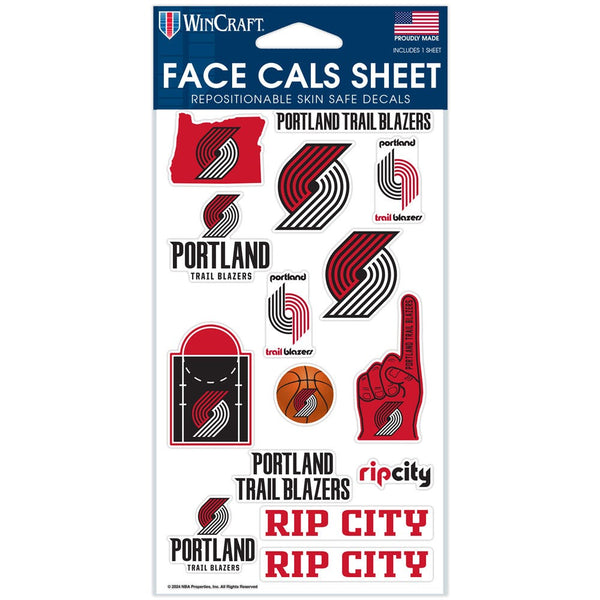 Portland Trail Blazers Face Cals 4" x 7"