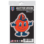 Syracuse Orange Decal Glitter 3" x 5"