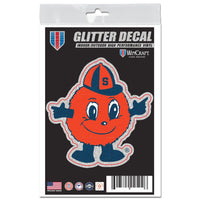 Syracuse Orange Decal Glitter 3" x 5"