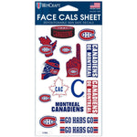 Montreal Canadiens Face Cals 4" x 7"