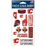 Calgary Flames Face Cals 4" x 7"