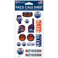Edmonton Oilers Face Cals 4" x 7"