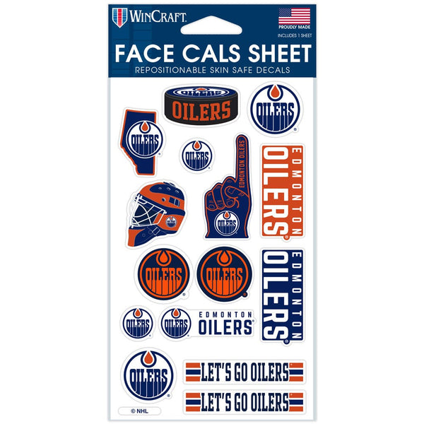 Edmonton Oilers Face Cals 4" x 7"